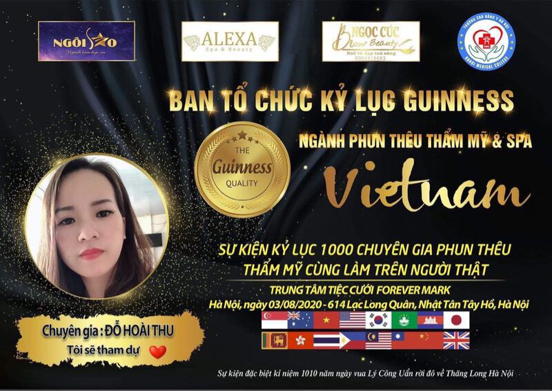 ​Đại diện ngành làm đẹp Quảng Ninh - Chuyên gia Đỗ Hoài Thu dự thi Kỷ lục Guinness 2020 1