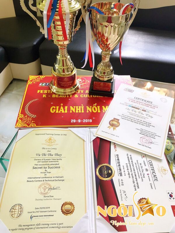 Chuyên gia Vũ Thị Thu Thủy đạt giải nhì nối mi Festival Beauty Awards 2019 4