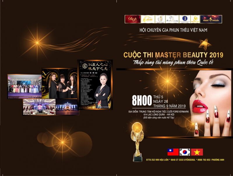 ​Chuyên gia Phạm Thị Mận tham dự hạng mục phun môi Master Beauty 2019 2