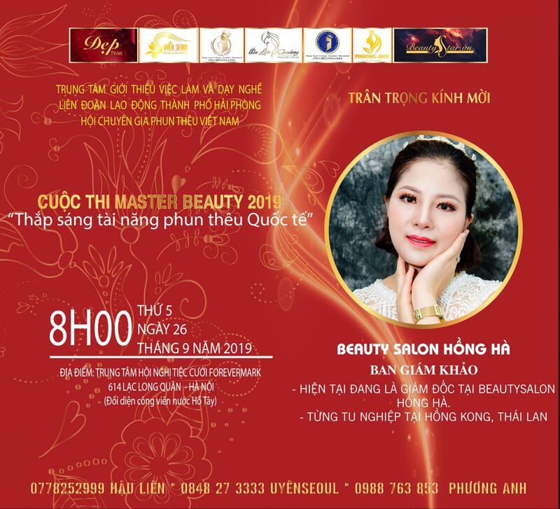 Master Hồng Hà đảm nhận vai trò giám khảo khảo Master Beauty 2019 1