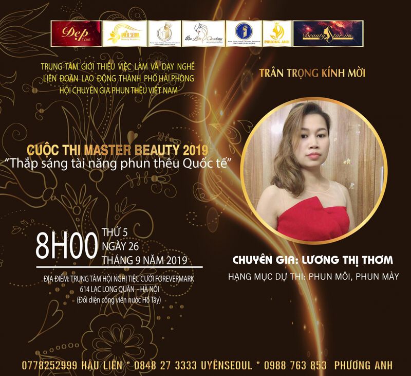 ​Chuyên gia Lương Thị Thơm tham dự Master Beauty 2019 1