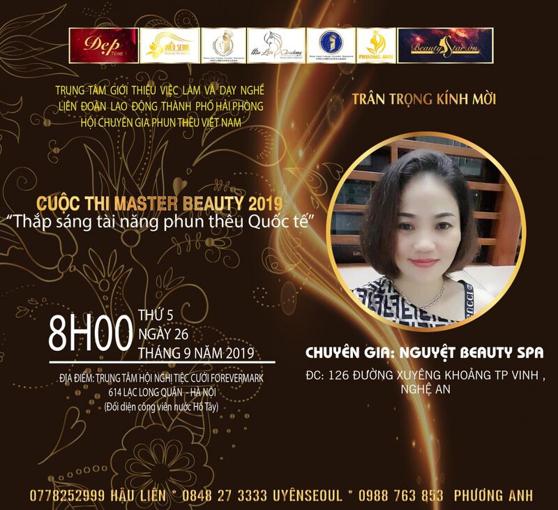 ​Chuyên gia Nguyệt Beauty Spa tranh tài tại Master Beauty 2019 1