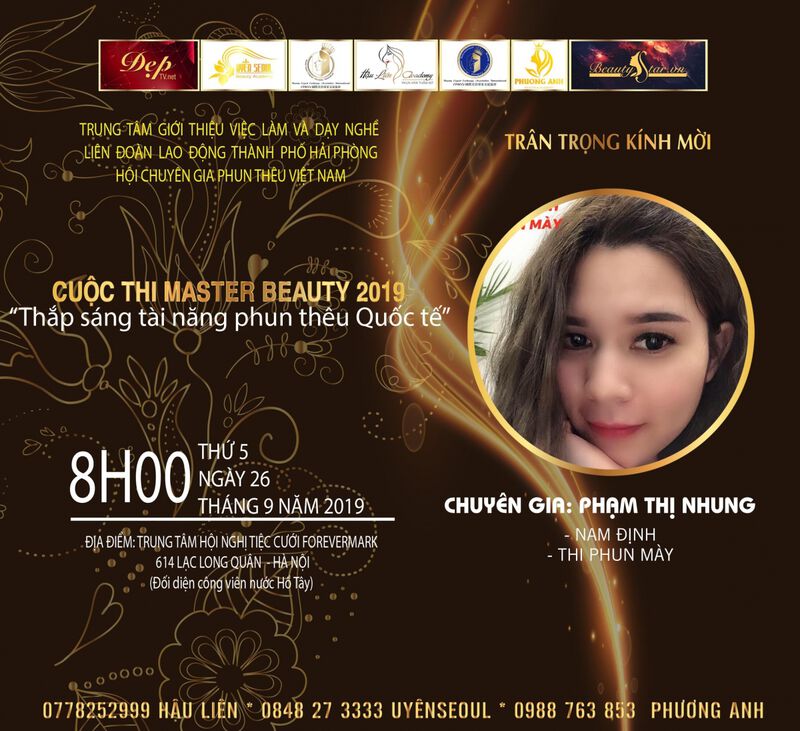 ​Chuyên gia Phạm Thị Nhung xác nhận thi đấu tại Master Beauty 2019 1