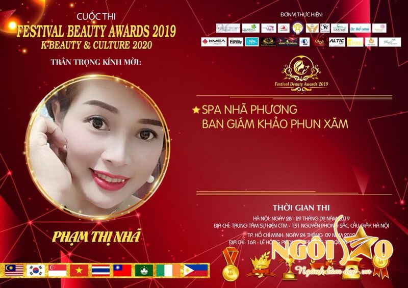 ​Chuyên gia Phạm Thị Nhã hoàn thành xuất sắc nhiệm vụ đánh giá tại Festival Beauty Awards 2019 1