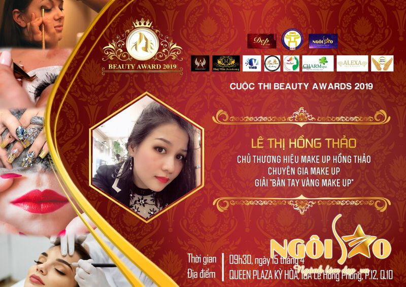 ​Chuyên gia Lê Thị Hồng Thảo – Ứng cử viên sáng giá của giải thưởng Bàn tay vàng môn Make up 2